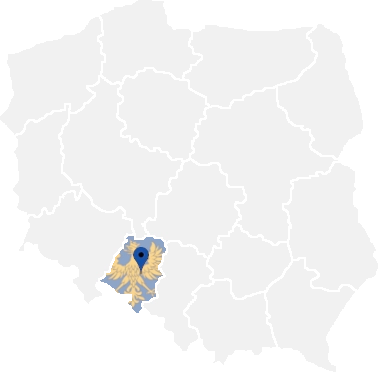 Mapa da região de Opole